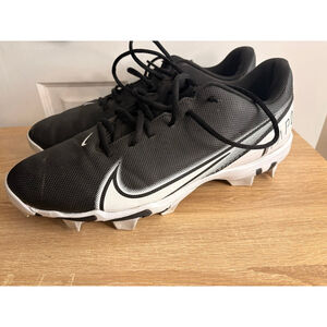 Nike Men's Vapor Edge Shark Football Cleats Black/White Mens 12